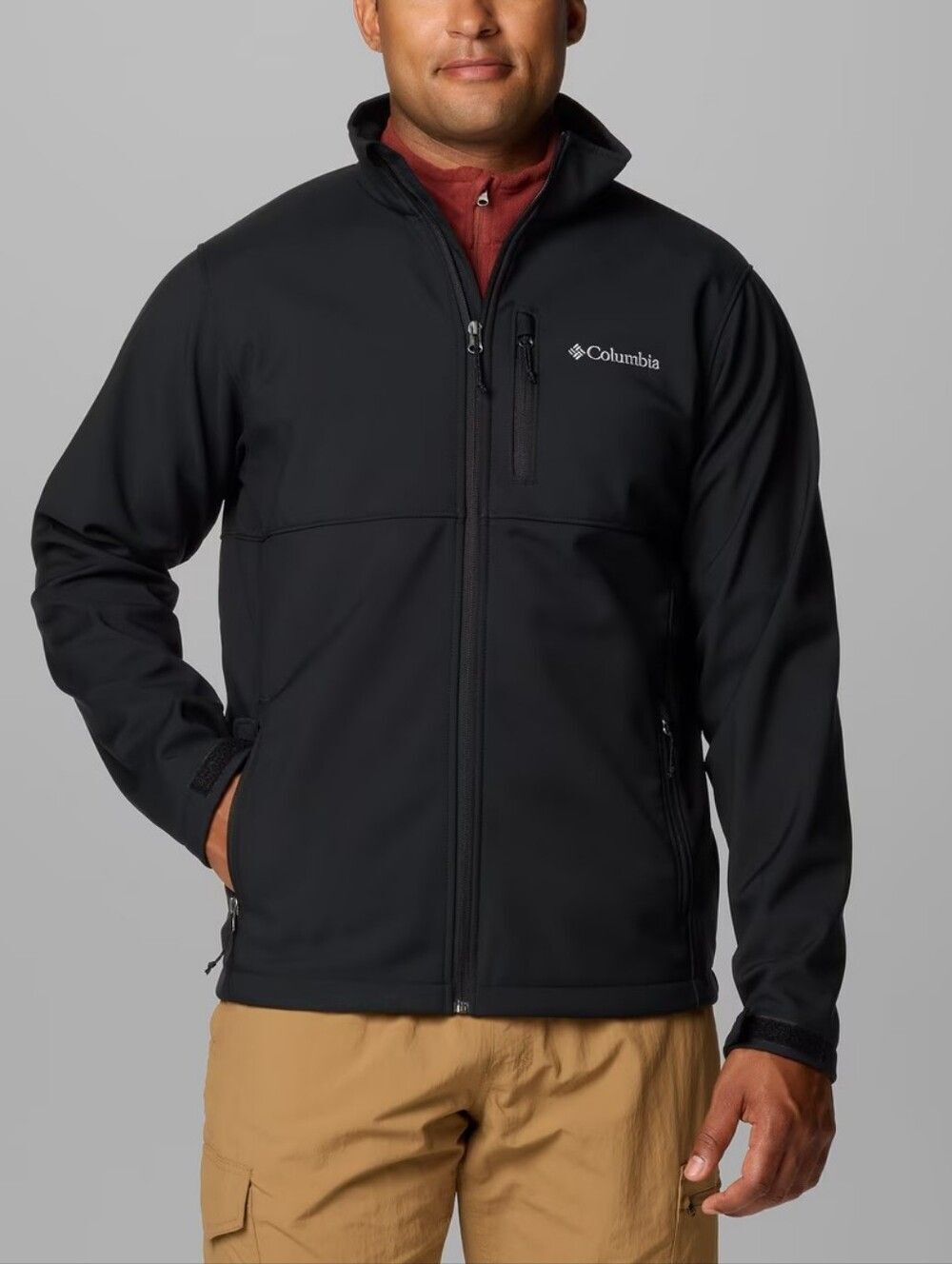 Columbia Mens Black Ascender Westrock Preppy Softshell Jacket NWT Size XL
